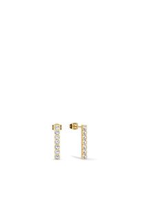 Bering | oorknopje | Arctic Pavé | goud gepolijst | 745-27-05