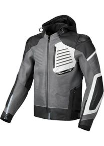 Macna Risant, leather-/textile jacket , color: Grey/Black/White , size: 52