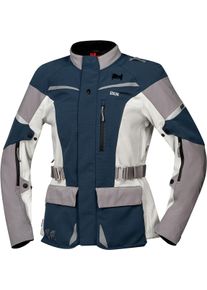 iXS Venture-STX 1.0, veste textile imperméable pour femmes , couleur: Bleu Foncé/Gris Clair/Gris , taille: XXL