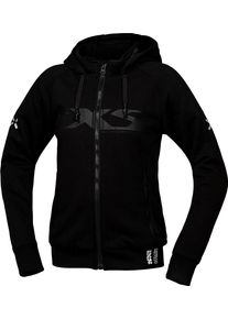 iXS Rapid 1.0 Hoodie, textile jacket women , color: Black , size: XS