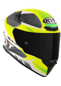 KYT TT-Revo Gear, full face helmet , color: Grey/Yellow/Green , size: M