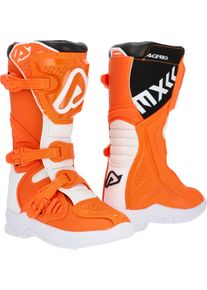 Acerbis X-Team, buty dziecięce , kolor: Neonowyowy-Pomarańczowy/Biały , rozmiar: 37 EU