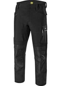 Diadora Utility Carbon Softshell Performance, werkbroeken , kleur: zwart , maat: XL