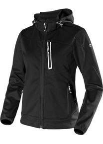 Diadora Utility Athena Softshell, workwear jacket women , color: Black , size: L