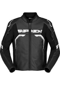 Spidi Evorider 3, leather jacket , color: Black/White , size: 52
