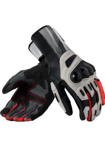 Revit Metis 2, guantes , color: Gris Claro/Negro/Rojo Ne&oacute;n , tama&ntilde;o: M