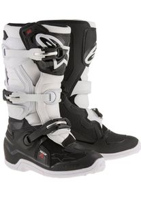 Alpinestars Tech 7S S25, boots youth , color: Black/White , size: 5 US