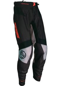 Moose Offroad Qualifier S25, stoffen broek , kleur: Grijs/Zwart/Rood , maat: 28
