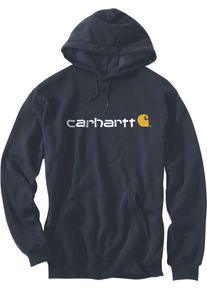 Carhartt Signature Logo, hoodie , color: Dark Blue (472) , size: XL