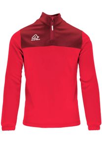 Acerbis Sports Harpaston 1/2-Zip, sweat-shirt , couleur: Rouge/Rouge Fonc&eacute; , taille: L