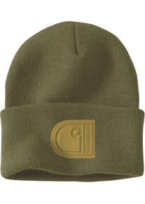 Carhartt C Patch, gorro , cor: Verde-Azeitona/Castanho Claro , tamanho: Medida unit&aacute;ria