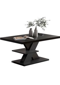Casaria Stolik kawowy Detroit czarny 90x60x45cm