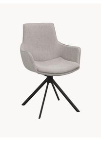 Rowico Home Krzesło z podłokietnikami Lowell, 2 szt. Szary S 59 cm, W 86 cm, G 58 cm