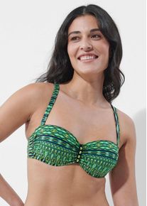 Sunflair Bikini-Oberteil in grün / schwarz - Alba Moda