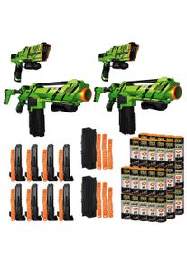 Tek Recon 2 Player Pack : 2x Hammer Head Blaster et 2x Havok Blaster et 8x Hammer Head Refill Pack et2x Havok Refill Pack et 40x Ammo 25er Pack NRG-