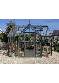 Robinsons Raynham Alu-Gewächshaus | 4 mm Sicherheitsglas | ab B230xL263cm | Alu Blank oder Pulverlackiert | 10 Jahre Garantie | viktorianisches...