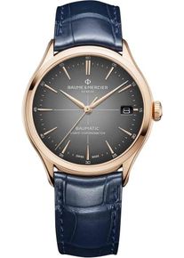 Baume & Mercier Baumatic COSC 39mm - M0A10584 - Mens Grey Dial Watch With Alligator Leather Strap