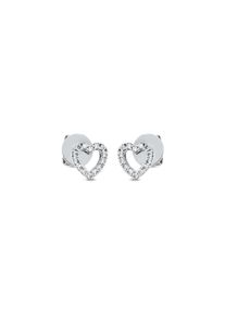 Diamond stud earrings 2x 0.1 ct (G/SI1) in 750 White gold