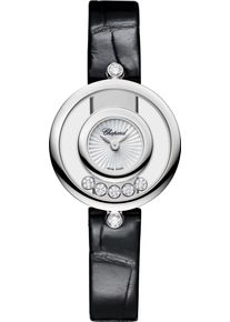 Chopard Happy Diamonds Icons 25.8mm - 209415-1001 - Ladies watch with diamonds, mother of pearl dial and alligator leather strap