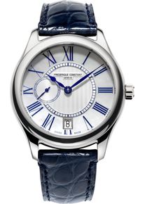 Frederique Constant Ladies Small Seconds 36mm - FC-318MPWN3B6 - Ladies watch with mother of pearl dial and alligator leather strap