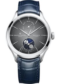 Baume & Mercier Baumatic 42mm - M0A10548 - Mens Grey Dial Watch With Alligator Leather Strap