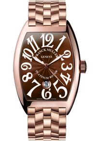 Franck Muller Cintrée Curvex Automatic Date 55.4 x 39.6mm - 8880SCDTO5NBROWN - Mens watch with brown dial and rose gold bracelet