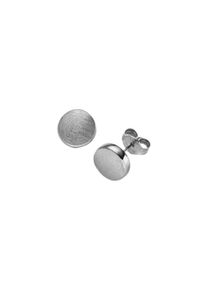 Gold stud earrings in 585 White gold