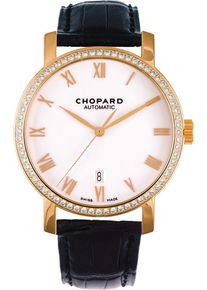 Chopard Classic Automatic 40mm - 171278-5004 - Mens Watch with Diamonds, White Dial and Alligator Leather Strap