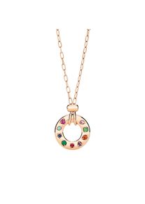 Pomellato Iconica reversible necklace with Pendant - PCC5041-O7000-000VA - in 750 rose gold with various gemstones (0.55 carat)
