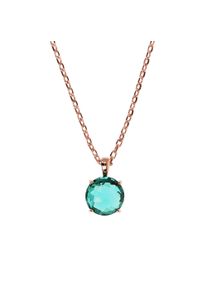 BRONZALLURE Felicia necklace - WSBZ02310.GT - made of bronze (rose gold-plated) and 1 prism