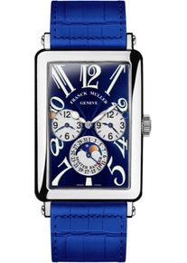 Franck Muller Long Island Master Banker 54.6 x 32.5mm - 1250MBLDTACBLUEALLBLUE - Mens blue dial watch with alligator leather strap
