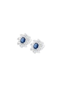 Ponte Vecchio Gioielli Benvenuto stud earrings - CO1831ZAW - in 750 white gold with gemstones (2x 1.575 carats)