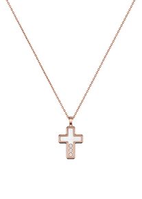 Chopard Happy Diamonds Cross Necklace with Pendant - 79A409-5001 - in 750 rose gold with 3 diamonds (0,15 carat)