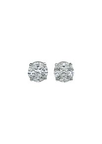 Diamond stud earrings 0.575 ct (G/SI1) in 750 White gold