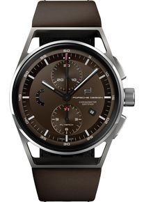 Porsche Design 1919 Chronotimer Flyback 42mm - 6023.6.04.004.07.2 - Mens watch with brown dial and cowhide leather strap
