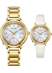 Citizen Elegant Ladies 31mm - EM1092-64D - Ladies watch with mother of pearl dial and stainless steel bracelet
