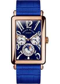 Franck Muller Long Island Master Banker 54.6 x 32.5mm - 1250MBLDT5NBLUEALLBLUE - Mens blue dial watch with alligator leather strap
