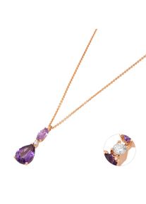 Ponte Vecchio Gioielli Iris necklace - CP1760AMR - in 750 rose gold with diamonds (2.05 carats)