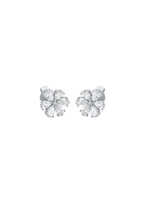 Diamond stud earrings 2x 1.025 ct (G/SI1) in 750 White gold