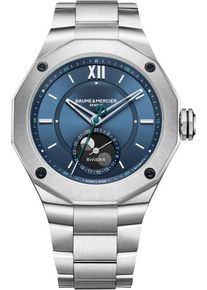 Baume & Mercier Riviera Automatic 43mm - M0A10682 - Mens blue dial watch with stainless steel bracelet