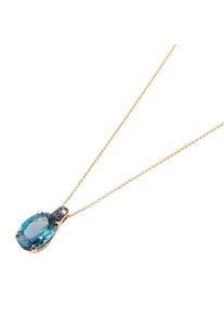 Ponte Vecchio Gioielli Iris necklace - CP1918SPR - in 750 rose gold with gemstones (8.18 carats)