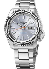 Seiko 5 Sports 42mm - SRPK09K1 - Men's watch with silver-colored dial and stainless steel bracelet