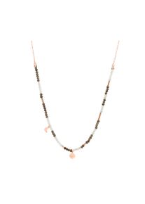 Dodo Moon & Sun necklace with pendant - DCC2010-MOSUN-FAD9R-50 - in 375 rose gold with several smoky quartz crystals