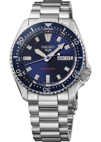 Seiko 5 Sports 42.5mm - SRPL83K1 - Mens blue dial watch with stainless steel bracelet
