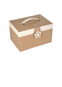 Sacher Jewelry Box Bella Fiore Jasmine - Beige - SA-70028-33 - from leather fiber fabric