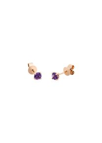 Amethyst stud earrings 2x 0.235 ct in 750 rose gold