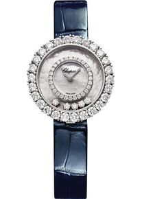 Chopard Happy Diamonds Joaillerie 28.6mm - 205369-1001 - Ladies watch with diamonds, mother of pearl dial and alligator leather strap