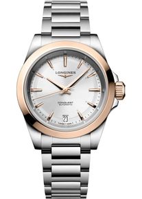 Longines Conquest Automatic 34mm - L3.430.5.72.6 - Ladies watch with silver dial and stainless steel bracelet