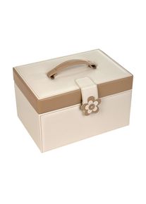Sacher Jewelry Box Bella Fiore Jasmine - Cream - SA-70028-32 - from leather fiber fabric