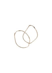 Mattioli Chips hoop earrings - MOR75000RG - in 750 rose gold with several brown diamonds (2x 0.28 carat)